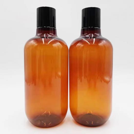 Amber Shampoo Bottle With Pump